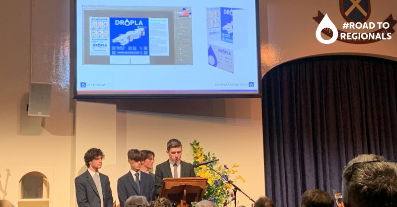 DROPLARacing's tweet photo. As part of our goal to raise awareness of #F1inSchools in our local community, DROPLA gave a speech about our journey, experience, and goals in the competition as part of the @fchslondon Annual Presentation Evening.

#DROPLA | @fchslondon