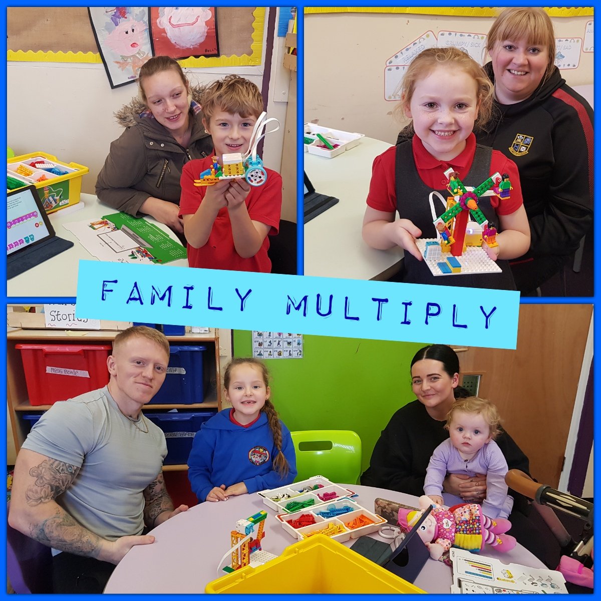 An exciting project this week in our family multiply session. Fabulous fun learning opportunities with Lego @PPS_Seren