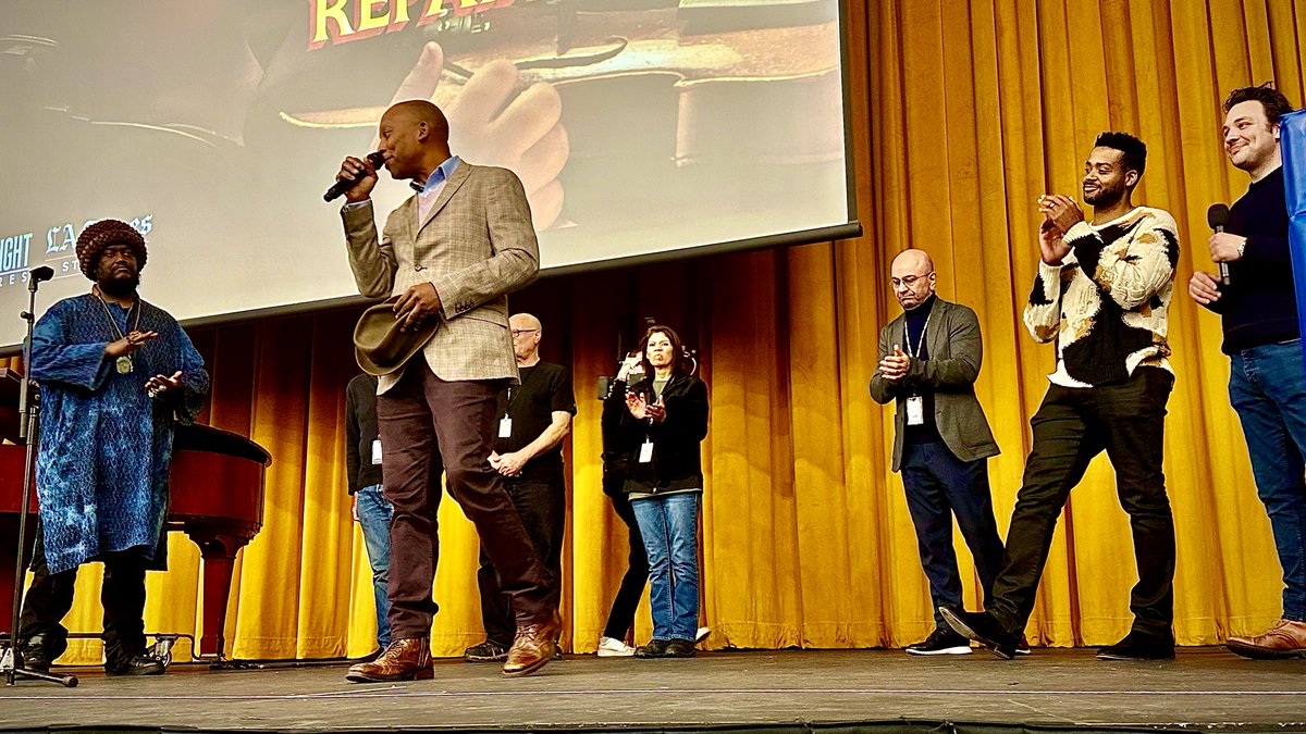 LAUSDSup's tweet photo. “No matter what you do, do it with love.” Amazing advice on life, careers and commitment to service from the Repair Shop team, music teachers and LAUSD alumni (now an award-winning musician) at today’s screening at Crenshaw. Thanks to all for a wonderful event. https://t.co/6twymBB0KU