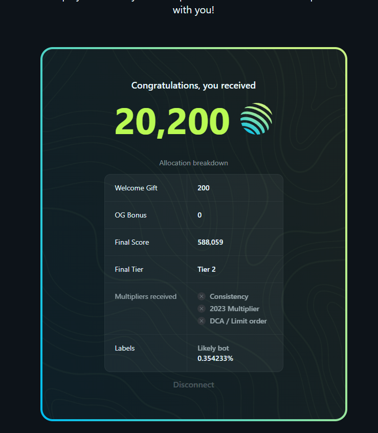 NicoRguez__'s tweet photo. @JupiterExchange I have a problem, I am not a robot, I was here the entire bear market, 2022 and 2023 using their dex and they did not mark me with consistency or multiplier of 2023. They marked me that I am a bot with 0.35%, this is wrong, can it be sort out? https://t.co/DUfIvbZYmq