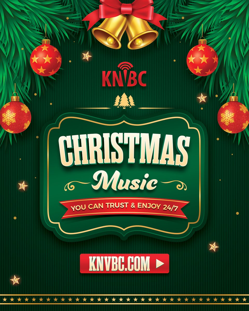 Listen to a great variety of classic Christmas favorites you know and love 24/7 on KNVBC.com! Invite your friends and family to listen by sharing this post! 🎄🎶