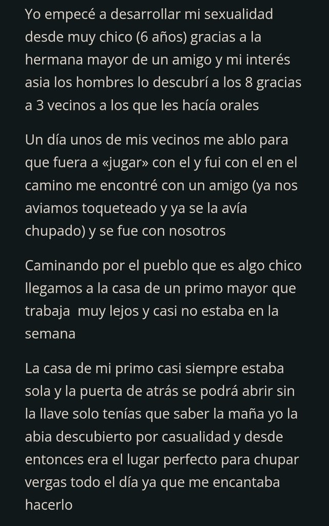 RelatosHotGay2's tweet photo. Mi primo me sorprendió chupandole el pene a un amigo y me castiga. https://t.co/VlaWIb6hhM