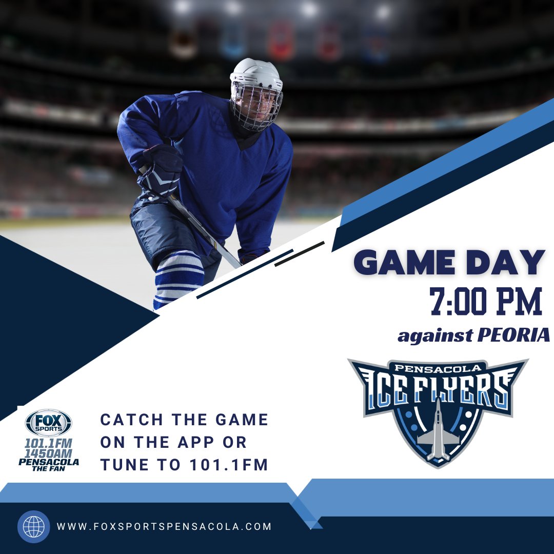 #gameday #SPHL #sphl #FlyAsOne #flyasone #pensacola #pensacolaflorida #downtownpensacola #visitpensacola #hockey #hockeygame #LiveBroadcast #livebroadcast #sports #foxsportspensacola #IceFlyers #iceflyers #hockeyfan #HockeyFans #hockeyfans @Pensacola @PcolaIceFlyers