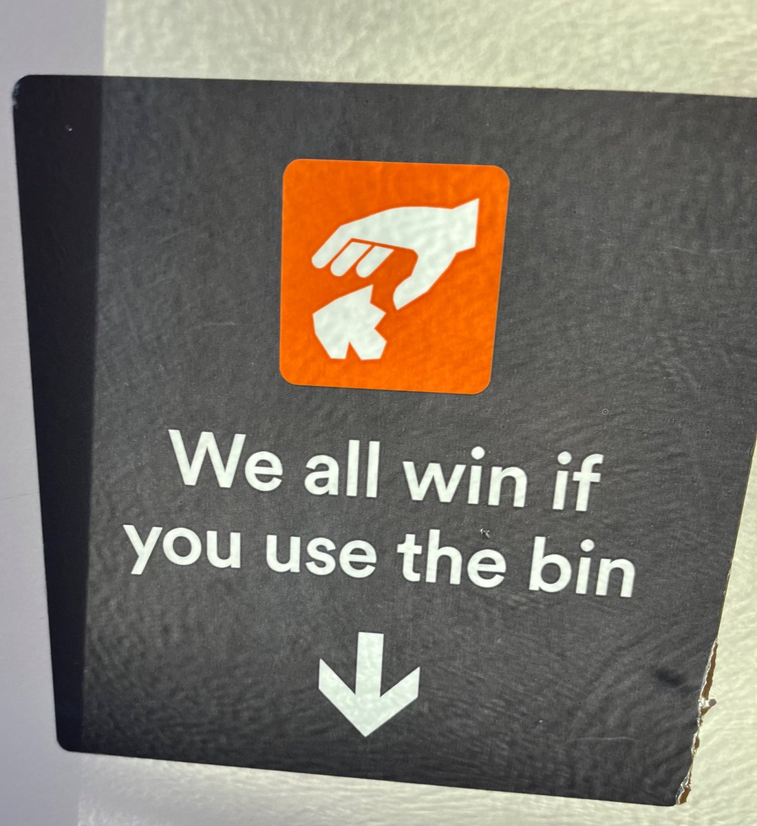 Coming home after 10 pints of Guinness and a Prawn Vindaloo, I can assure you that the other passengers on the train did not consider it a win when I used the bin.