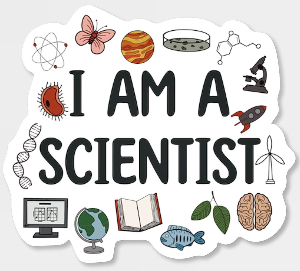 My new sticker might be my favorite so far because sometimes I need a reminder that I am a scientist!
#STEM #IAmAScientist #SciArt #ScienceAffirmation #digitalart 

designedwithhartman.etsy.com/listing/162438…