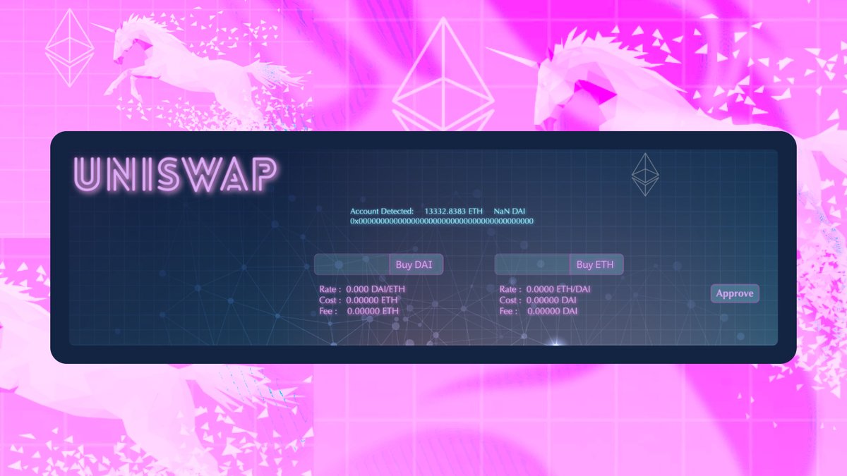 Uniswap's tweet photo. Feeling nostalgic.

Uniswap v0 interface. Circa 2018. https://t.co/2ms3QSEyfD