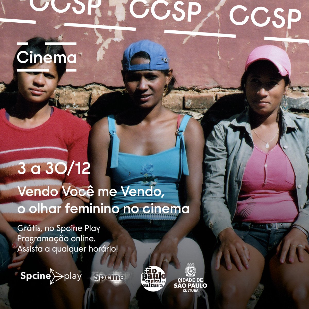 ccsp_oficial's tweet photo. A mostra “Vendo Você me Vendo, o olhar feminino no cinema” traz uma série de títulos que exploram a performance e a sensibilidade masculina através do olhar feminino que subverte a relação destes corpos difundida na mídia.

📸: Divulgação

#ccsp #cinema #spcine #spcineplay https://t.co/14JbXZB29p