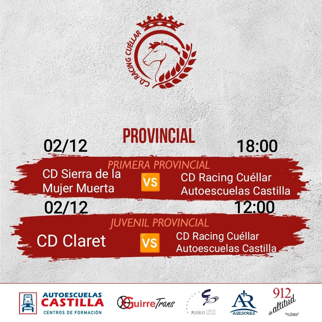 rcuellarfs's tweet photo. Sabado 02/12/23 completito de partidos #futbolsala equipos @rcuellarfs
¡Os esperamos!

#ApoyaElComercioLocal 
#apoyamoscantera 
#soydelracingcuellsr https://t.co/z933FQooGw