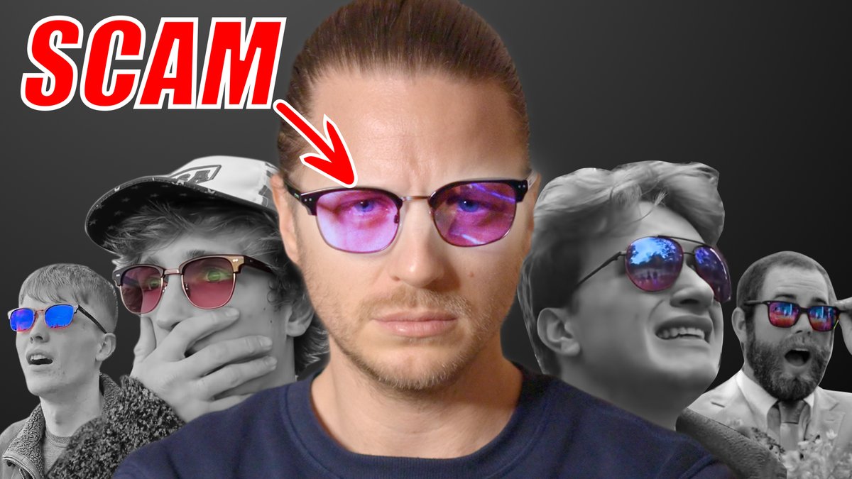 megalag's tweet photo. Remember the viral color-blindness glasses? Yeah, total scam. 

Here's part 1 of my investigation: https://t.co/lADwYRljpa

I've spent the last 3 months investigating the "color corrective" glasses industry. Uncovered a lot more than meets the eye. Staged reaction videos, misleading marketing, compromised scientific research, Logan Paul.. The list goes on.