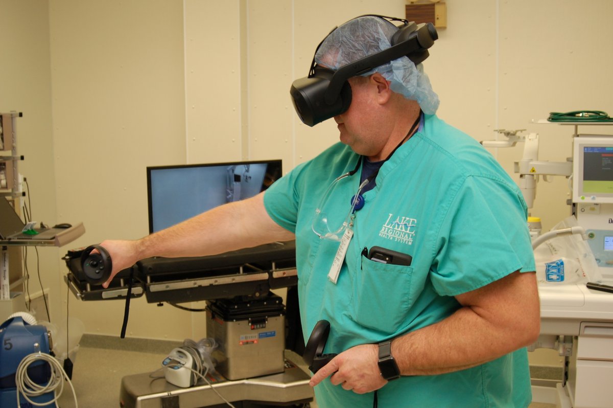 🩺 Recently sat down with Alvin Lawson, a pioneer in surgical education at <a href="/lakeregional/">Lake Regional</a>. Together with Sarah Green, they're revolutionizing surgical education with PeriopSim VR. 

Read the full blog here: hubs.la/Q02bGC2k0
