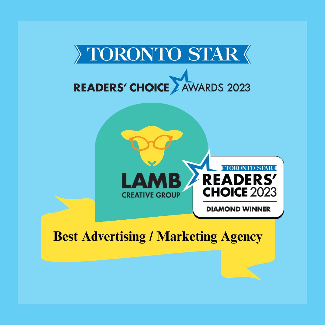 lambcreativeg's tweet photo. ✨🎉 We're proud to announce Lamb Creative Group as the Diamond Winner of the @TorontoStar Reader's Choice Awards for Best Public Relations Agency! We're also thrilled to announce Lamb Creative Group as the Diamond Winner for Best Advertising/Marketing Agency!

#lcg https://t.co/2VZAZtgDro