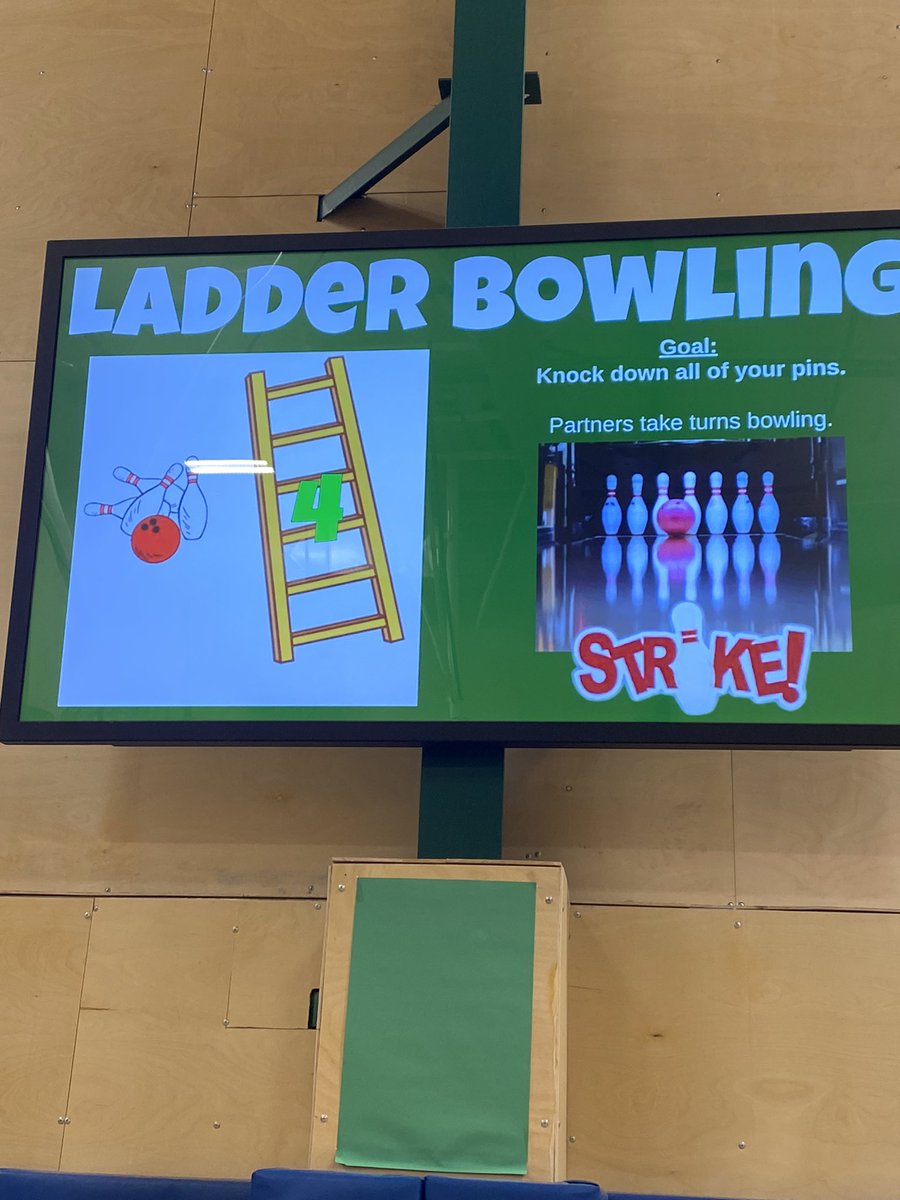 Mrs_LambertPE's tweet photo. We concluded our rolling unit with ladder bowling. S’s start with 1 pin. Get a strike, add another pin. Continue adding pins until you get a strike with 6 pins then work your way back down to 1 pin. Thanks @KristenCoyne16 for the extra equipment &amp; @pe4everykid for the idea. 🎳 https://t.co/du843uGgeM