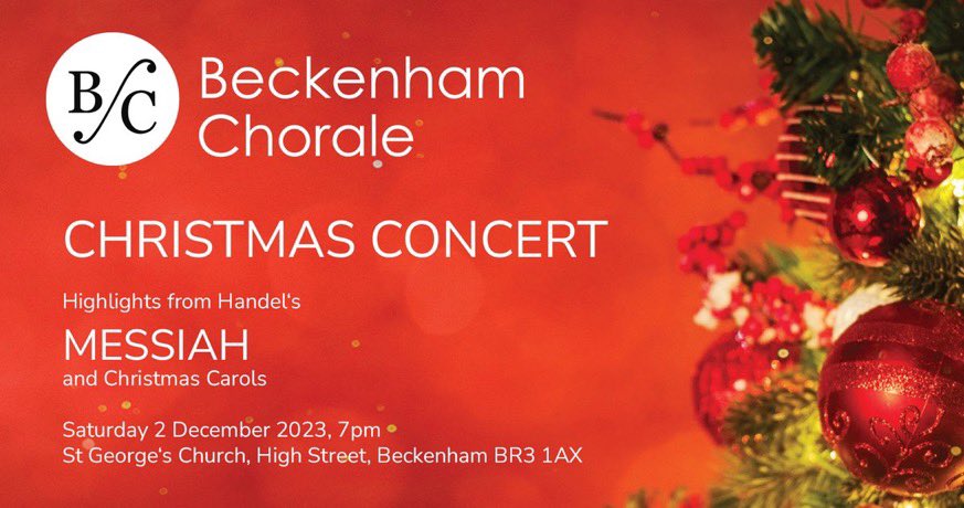 See you all tomorrow at the sold out Christmas concert.A few tickets will be available  at the door….a very good festive time will be had by all. There will be a retiring collection for St.Christopher’s hospice 🎄