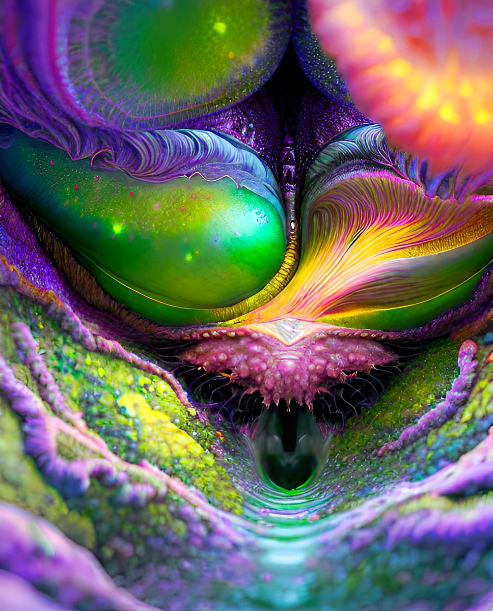 xalieri's tweet photo. An intimate look at alien tissues. Set 2. 3 of 3
#ACloserLook #TissueSamples #AlienBiopsy #GetRightUpClose #AltLife #WeirdArt #PsychologicalLandscape #ImSureItMustMeanSomething
#DarkArts #DigitalArt #AIAssistedArt #AIArt #WomboDream #StableDiffusion https://t.co/nTcUbZCkUr