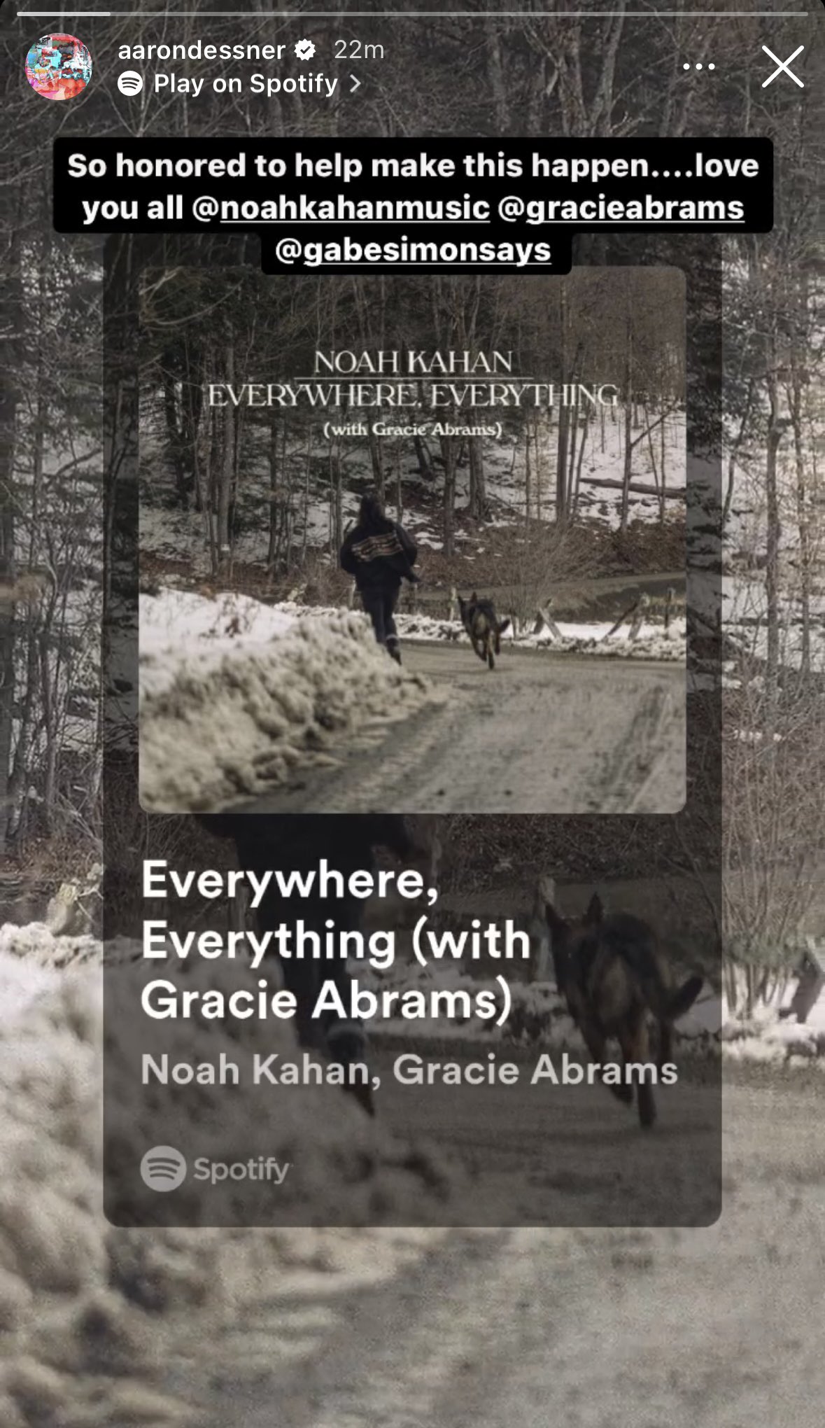 Noah Kahan & Gracie Abrams - Everywhere, Everything