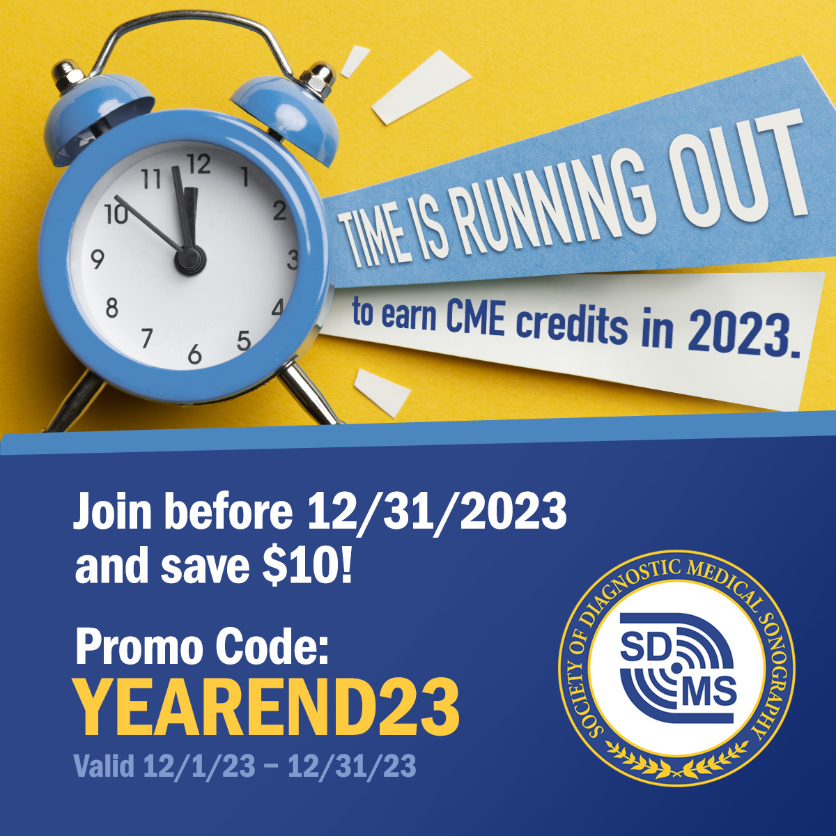 SDMS on X: Need CME Credits? Save on SDMS Membership! Use promo