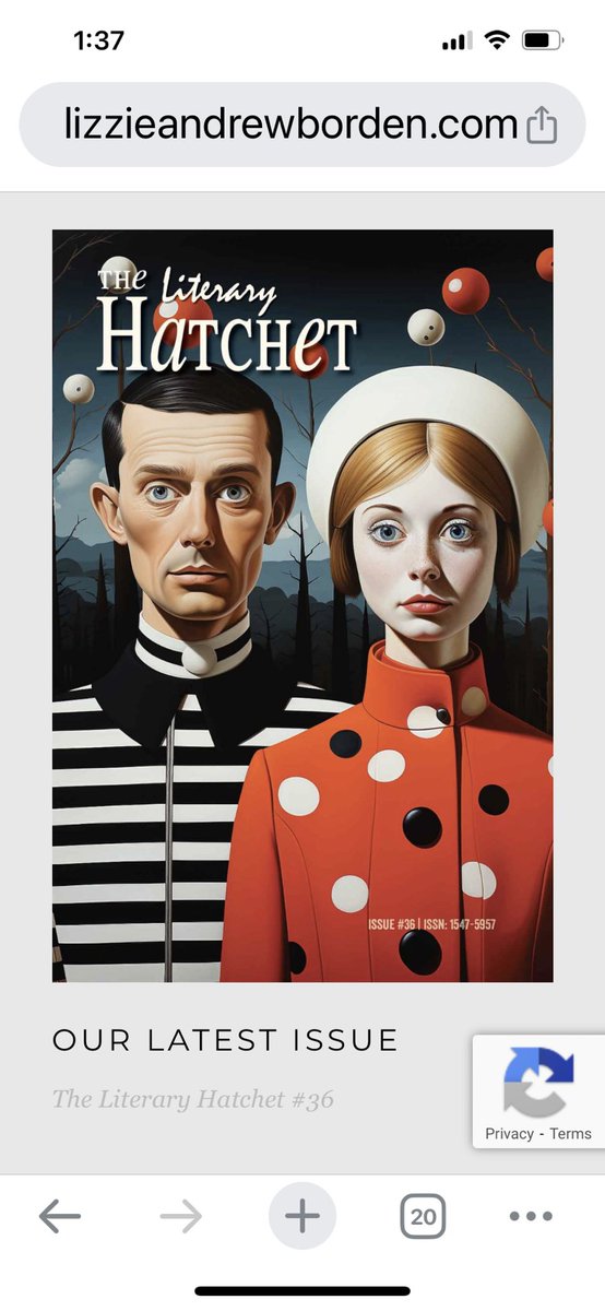 This year, I said goodbye to my mother, father-in-law and uncle. I wrote “Chronicle of Constellations,” a poem, in their memory, published in The Literary Hatchet. Read for free after dl thru the link 💜 lizzieandrewborden.com/HatchetOnline/…