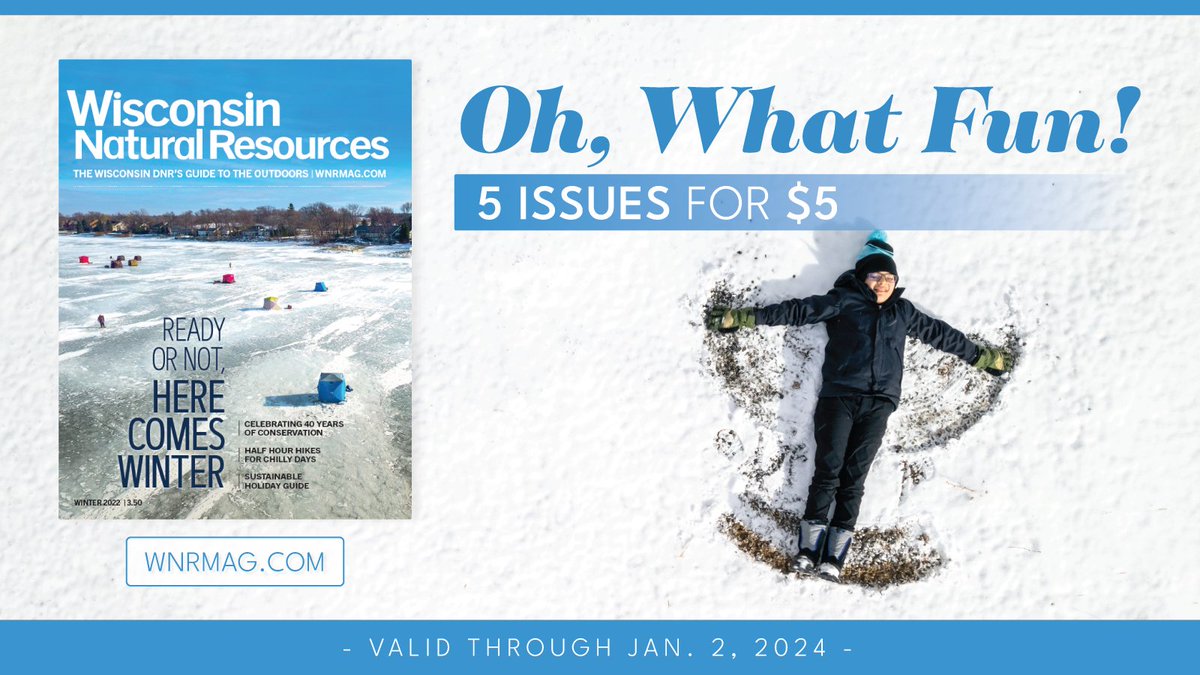 We have the perfect stocking stuffer for you, and it's only $5 ... It's a subscription to Wisconsin Natural Resources magazine! From now until Jan. 2, 2024, you can gift 5 issues of our magazine for $5. Head to wnrmag.com to snag this deal!