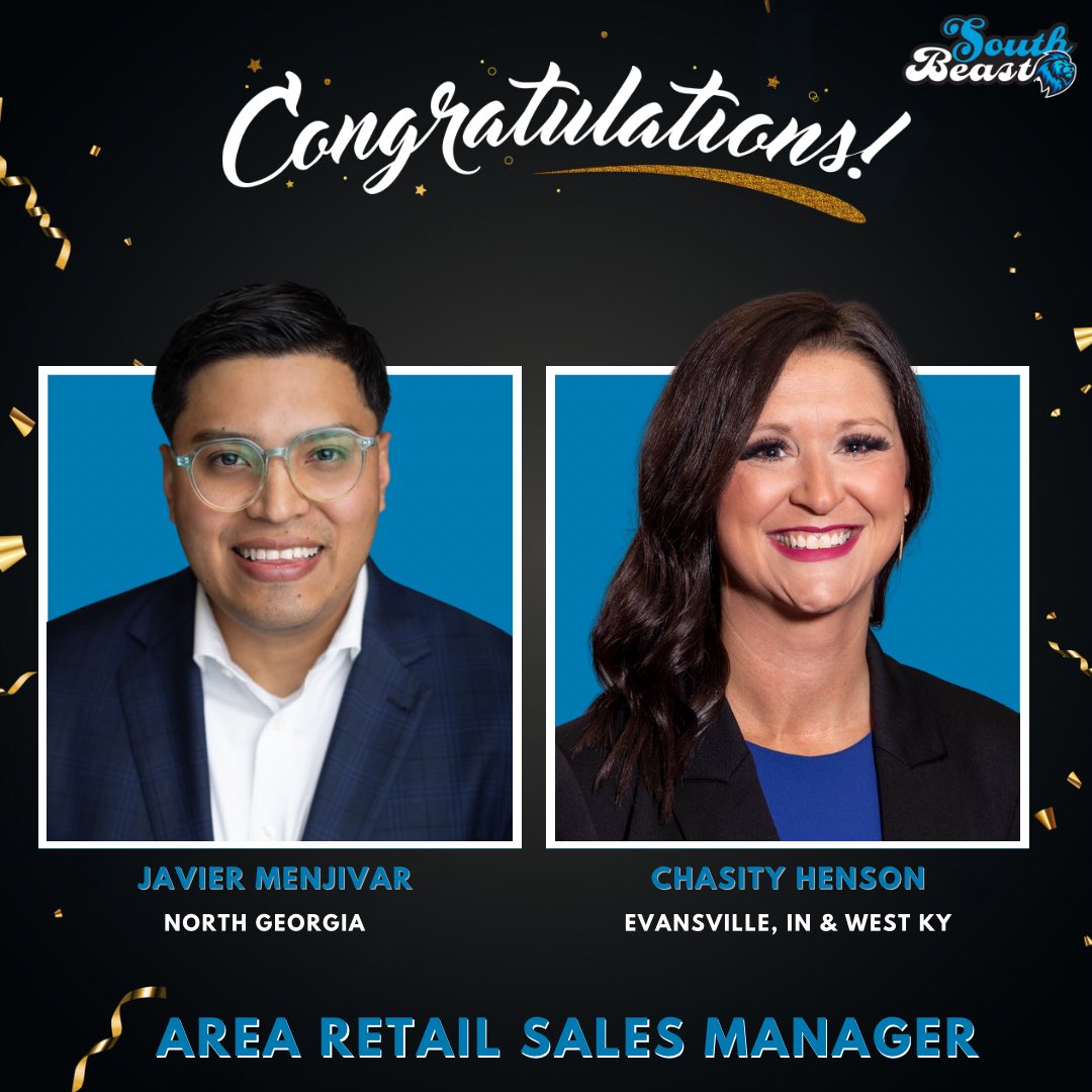 #SESCelebrations 🎉Join us in congratulating our two newest Area Managers, @arsmijavier & @RSMChasityHen! Their success has been no secret in the #SES & we can't wait to see how they innovate more #BEAST results. Congrats, Javier & Chasity! #Promotion @MilagrosMontout @KKintheSES