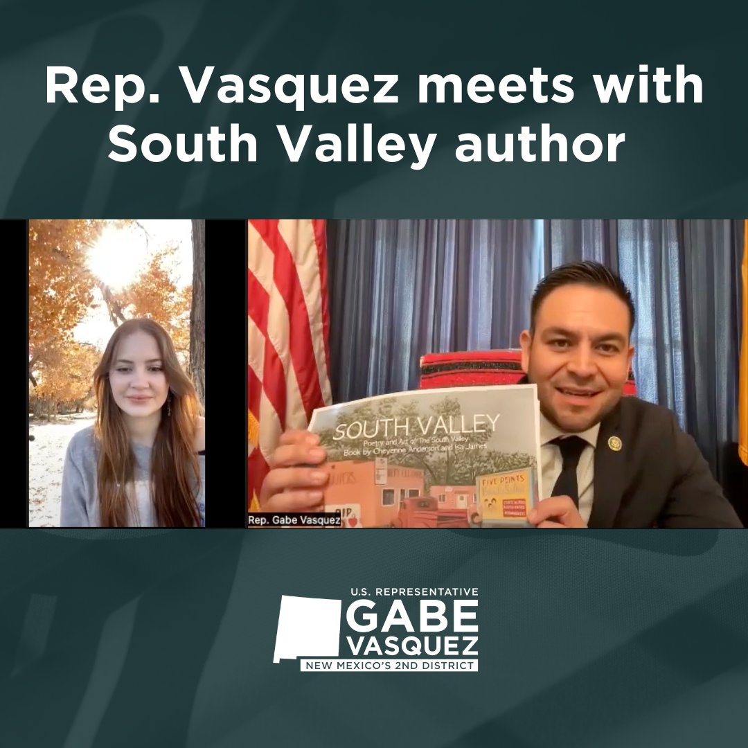 Cheyenne and Isa recently wrote a book of poems &amp; short stories about living in the South Valley. 

We need more young ambassadors like them for these special places that are too often forgotten or don’t get the credit they deserve. I’m proud to represent the South Valley!