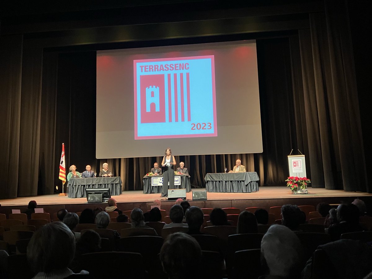 Assisteixo al lliurament dels premis #terrassenc2023 . Moltes felicitats als guardonats