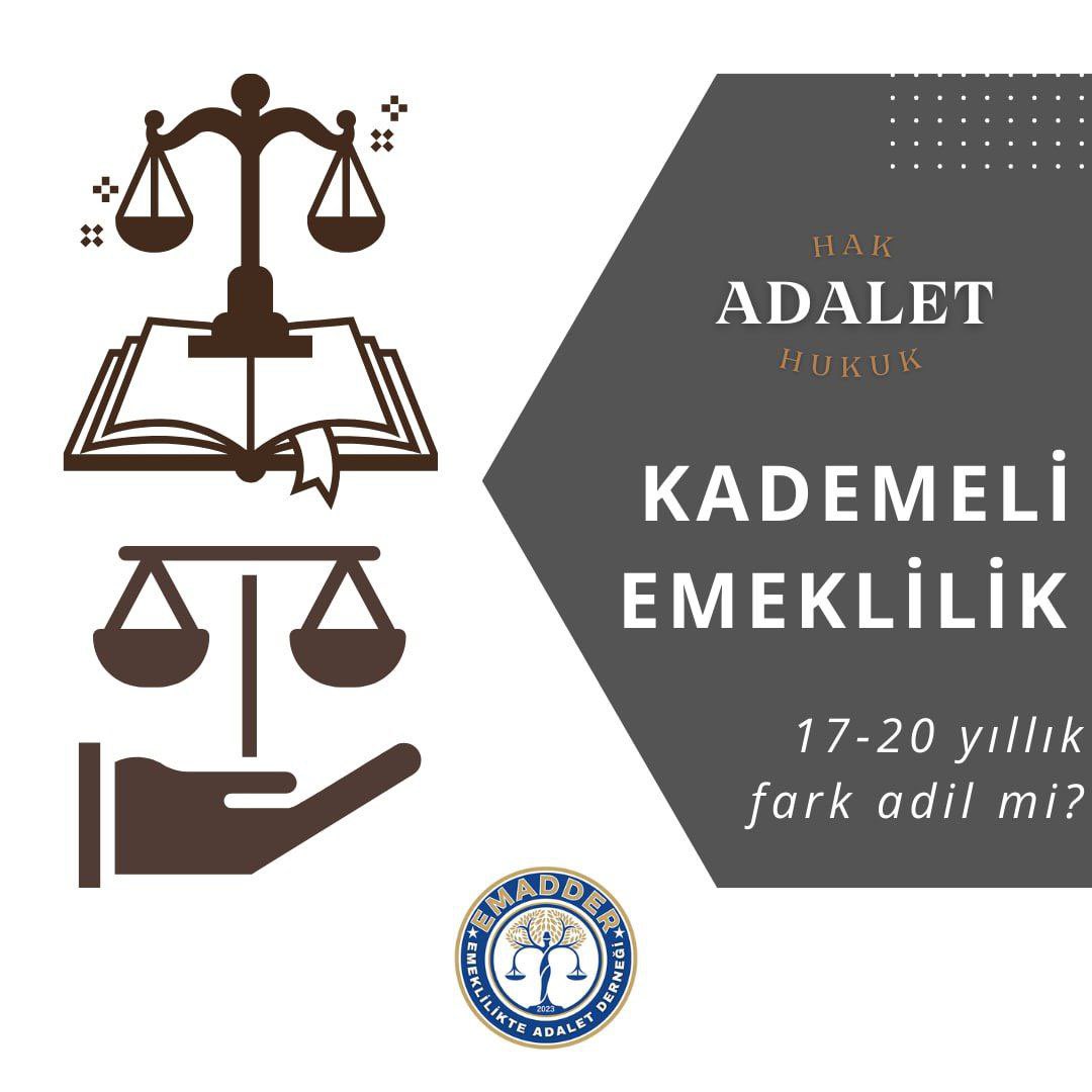 <a href="/aliihsanyavuz54/">Ali İhsan YAVUZ</a> Adaletli kademeli emeklilik hakkımızı istiyoruz 

#2000SonrasıKademe