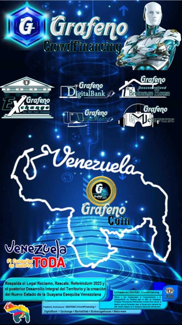 #GRAFENO CrowdFinancing 
#CrafenoCoin #Criptomoneda
#Criptoactivo
#Blockchain # Código QR
# Criptomineria #Mineria Digital
#Financiamiento #Creditos
#Programas de Altos Rendimientos #PPP
#Cripto Cajeros Automáticos
#Inteligencia Artificial AI
# BrokerajeHouse # Casa de Bolsas