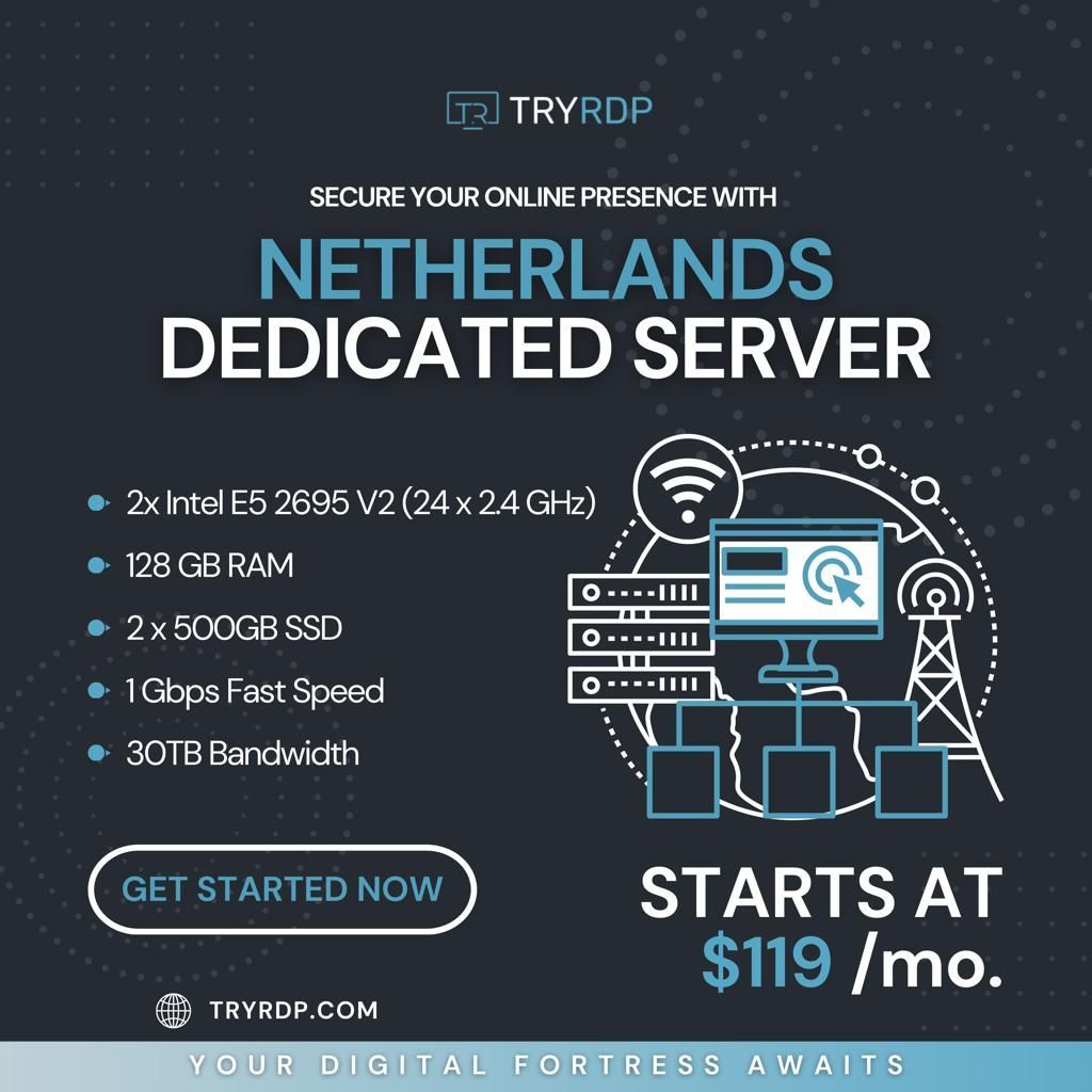 TryRDP's tweet photo. 🌐 Step into  fast lane of online excellence with TryRDP's Netherlands Dedicated Servers! 🇳🇱💻
Starting at just $119/month

👉 Click the link- https://t.co/hNsOOtLQVc 
#TryRDP #NetherlandsDedicatedServers #UnleashTheSpeed #RDPServer #BuyRDP #RDP #BuyRDPOnline #AdminRDP #CheapRDP https://t.co/CX6GsvIuU5