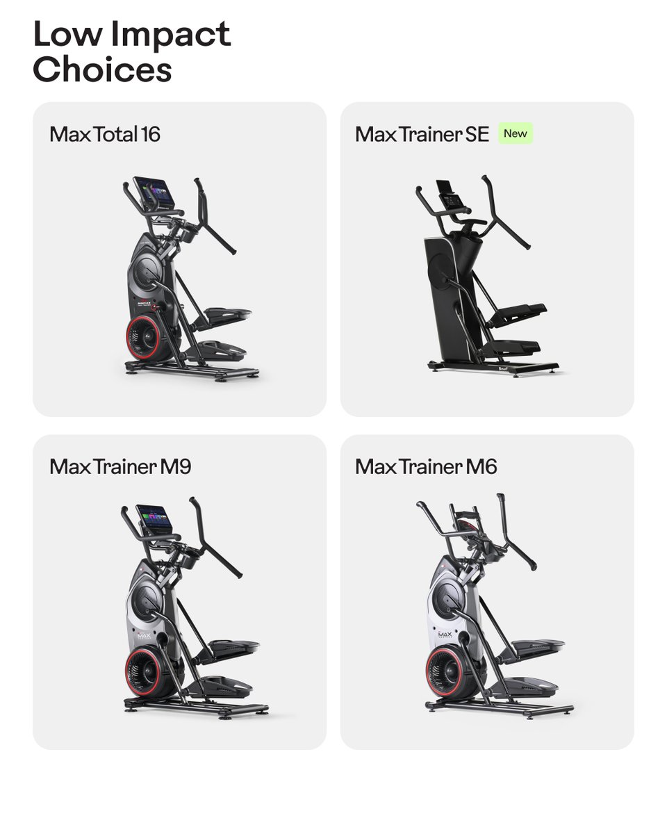 Check out our top picks if you’re looking to put a little less stress on your knees or joints. Shop our sale and get these unbeatable prices while you still can. 
✨ Get $500 off Max Total 16 
✨ Get $300 off Max Trainer M9 
✨ Get $200 off Max Trainer M6 

Happy shopping!