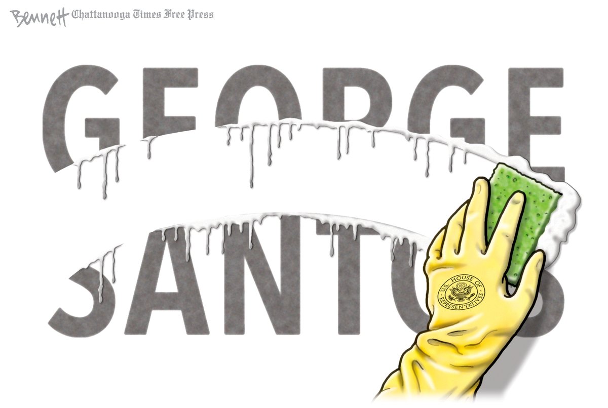 12/2/2023- House Cleaning #GeorgeSantos #SantosExpelled #HouseofRepresentatives #ny3 #Finally tinyurl.com/ymjp9vf9