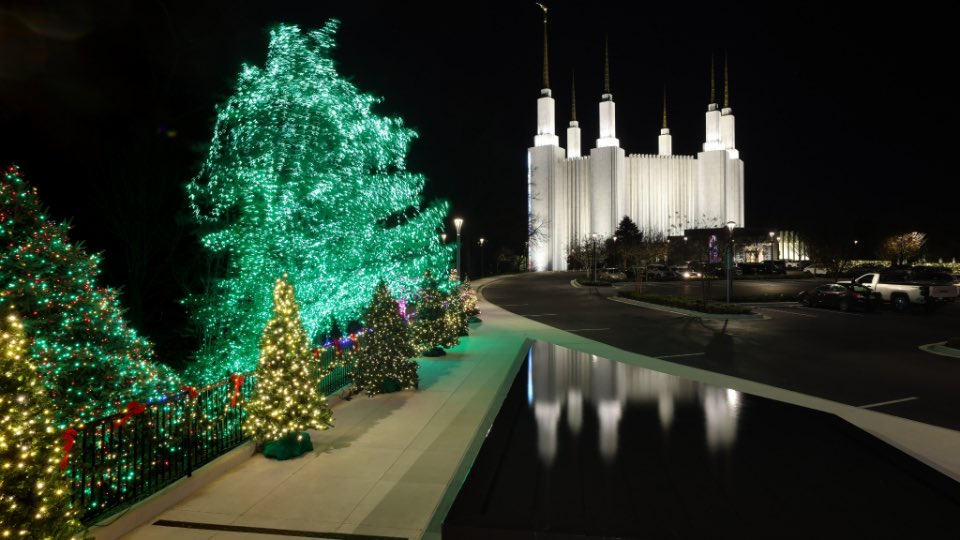 DaleGRenlund's tweet photo. This week it was my opportunity to attend the Festival of Lights at the Washington DC Temple. For 46 years, the JW Marriott, Jr family has promoted, sponsored and attended this event. The lighting ceremony is held at the visitors center where guests may see a large crèche exhibit of nativities from around the world.
 
Ambassadors, diplomats and others were invited to come on Tuesday and Wednesday nights to experience the event. The special guest and speaker this year was Mr. Jaime Ramon T. Ascalon, Jr, Charge d’Affaires, Embassy of the Republic of the Philippines. He and Madame Maria Lourdes M Romualdez, wife of the ambassador from the Philippines, pushed the button to illuminate over 400,000 lights. 
 
 I also spoke about five gifts we can give each other:
 
-The gift of  tolerance by rejecting hatred;
-The gift of acceptance by rejecting demonizing entire peoples because of the actions of a few;
-The gift of understanding by not judging others others solely on outward characteristics;
-The gift of civility and decency by rejecting condemnation, maligning and vilifying others who disagree with us;
-The gift of advancing society by respecting all people, especially those who have a different viewpoint. 
 
Jesus came to earth as a humble baby yet is the light of the world. He came to bring peace, love, and joy. The lightings around the Washington DC visitors center symbolize His and the Father’s great gifts to us.
