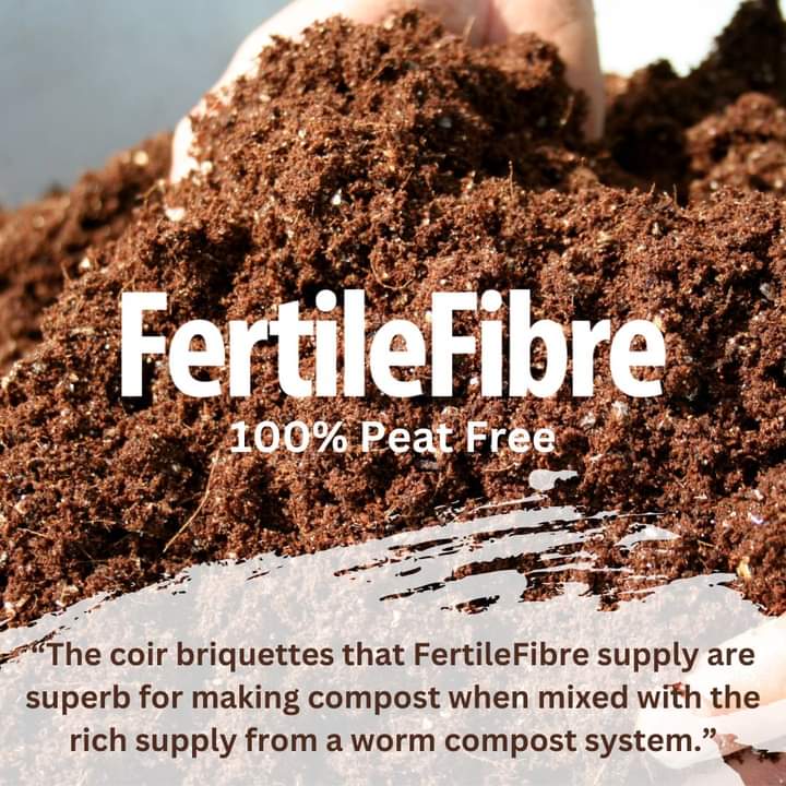 If you like to make your own #compost, our #coir works really well when mixed in.
🌱Coir is ideal for seeds and cuttings, and it's great when used as a base for homemade compost or added to garden waste compost for aeration.
Learn more at our website fertilefibre.com/collections/co…