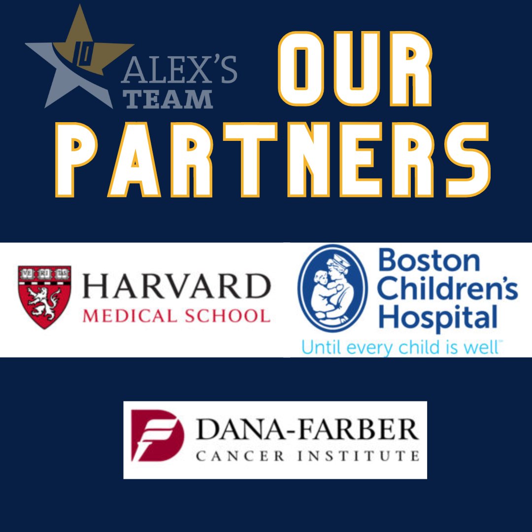 Alexs_Team's tweet photo. Alex's Team wants to reflect on the past year and take a moment to recognize our local partners including @HarvardMed, @BostonChildrens &amp; @DanaFarber. We appreciate all you do! 💙 💛 
#ATF #AlexsTeam https://t.co/nXFEnZaLUy