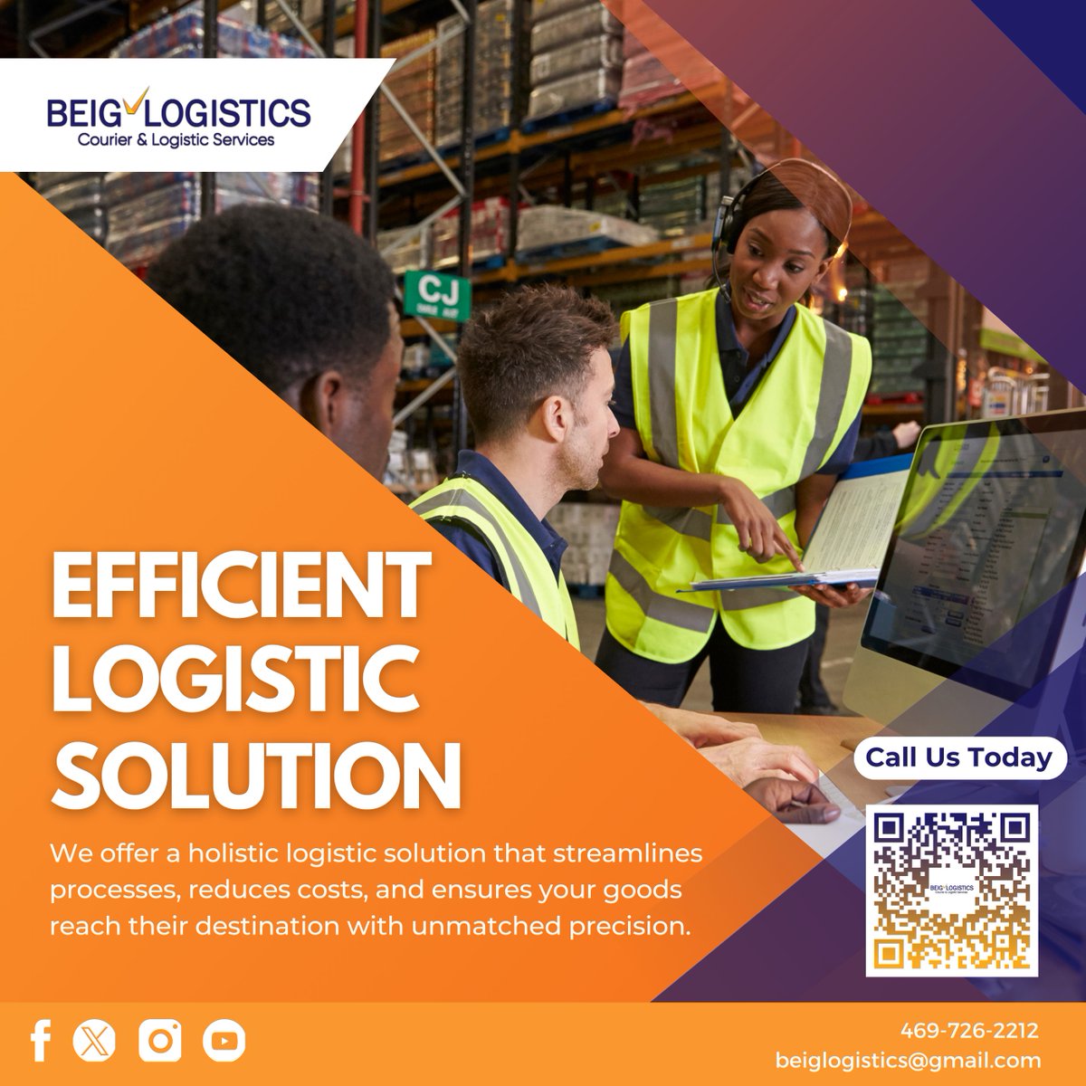 BeigLogistics's tweet photo. Let BEIG Logistics take the wheel in transportation. From doorstep to destination, trust BEIG Logistics!  Visit our website to learn more: https://t.co/yGRKMyoNnv  #logistics #freight  #explorepage #viral https://t.co/w0xnwPvnK1