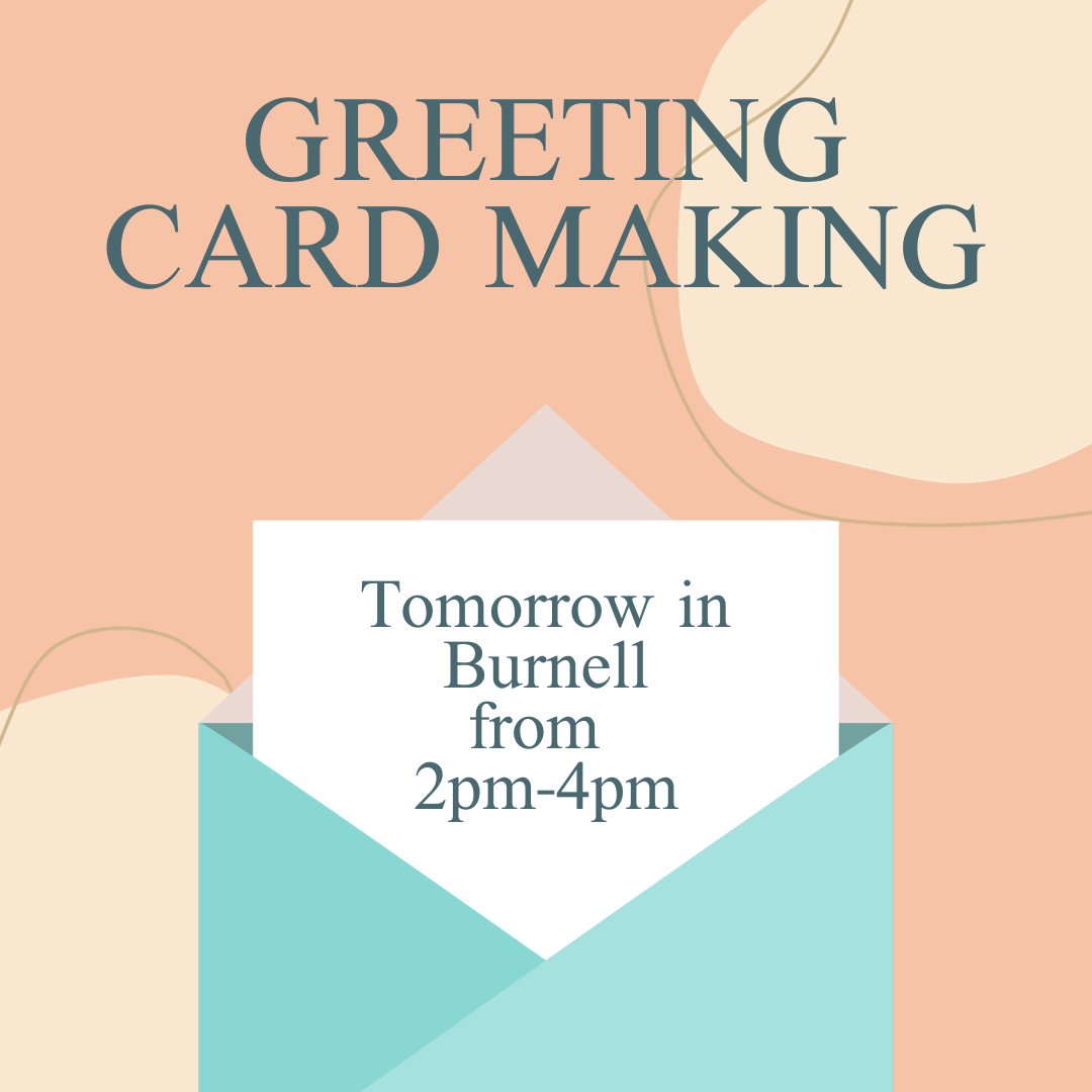 BSUOutreach's tweet photo. Tomorrow Stress Free Zone Presents… Decorate Your Own Bookmark and Greeting Card Making in Burnell!
#ThisIsBSU #BSUHealthPro #BSUoutreach https://t.co/ASPVBAnHnF