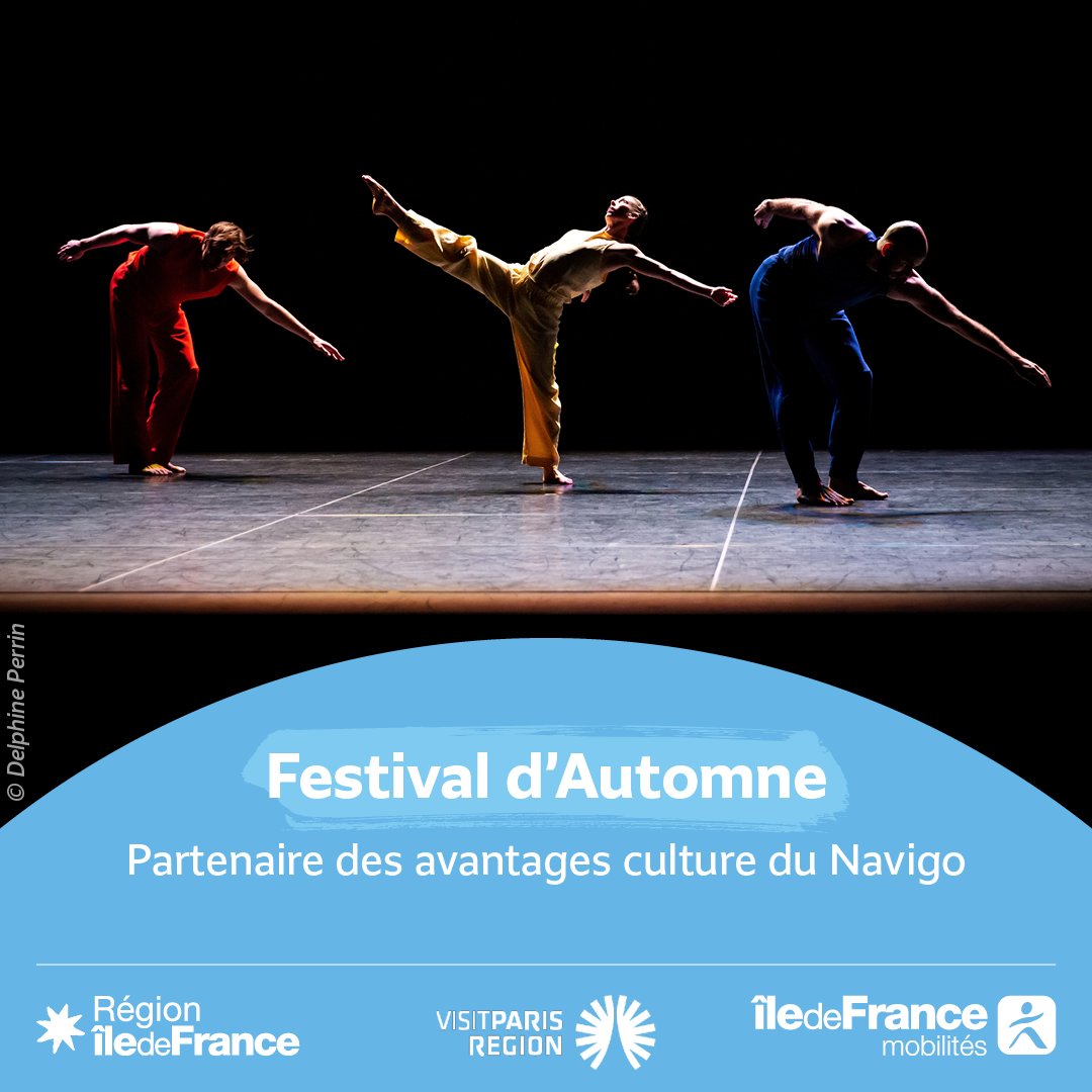 🤩 Arts visuels, danse, théâtre, musique, laissez-vous surprendre par le @FESTIVALAUTOMNE jusqu’au 31/12 !

Avec votre abonnement #Navigo, réservez votre place à tarif réduit pour la Trisha Brown Dance Company ce samedi à la <a href="/MACCRETEIL/">maison des arts</a>.  

Plus d'infos⤵️ festival-automne.com/edition-2023/t…