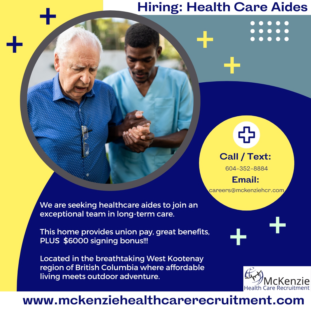 McKenzie_HCR's tweet image. At McKenzie Health Care Recruitment we work with Canada's best employers.  #Hiring in rewarding / holistic #SeniorsCare for Front-line #HCAs #CareAides #ApplyNow careers@mckenziehcr.com / 604.352.8884 #NurseLife #careaides #heartbeatofhealthcare 😀 #BCJobs