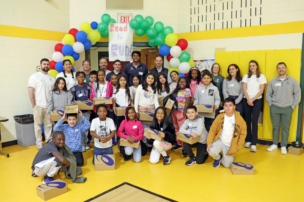 oneccps's tweet photo. By reading “J.D. and the Hair Show Showdown,” Chalkley Elementary fifth graders earned new shoes through a program called Read to Run. On Dec. 1, Curtis &amp; Co. management consulting company in partnership with nonprofit Shood put smiles on faces by putting shoes on feet. #OneCCPS https://t.co/XDpMgKO6Sp