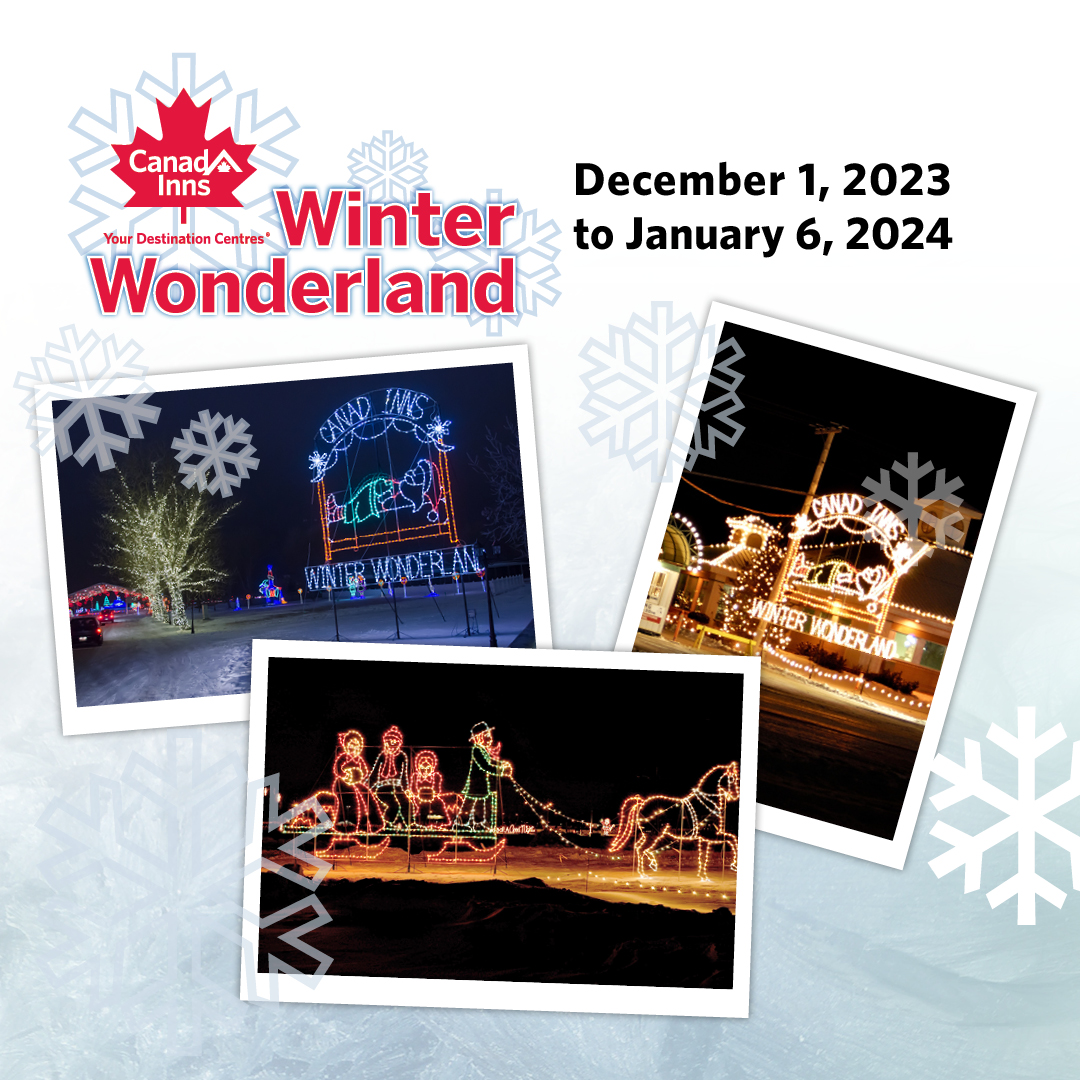 Canad Inns Winter Wonderland - an annual family tradition - STARTS TODAY!!!!.  Purchase tickets at any Winnipeg Canad Inns Destination Centre.  #familyfun #celebratethe season #allthoselights