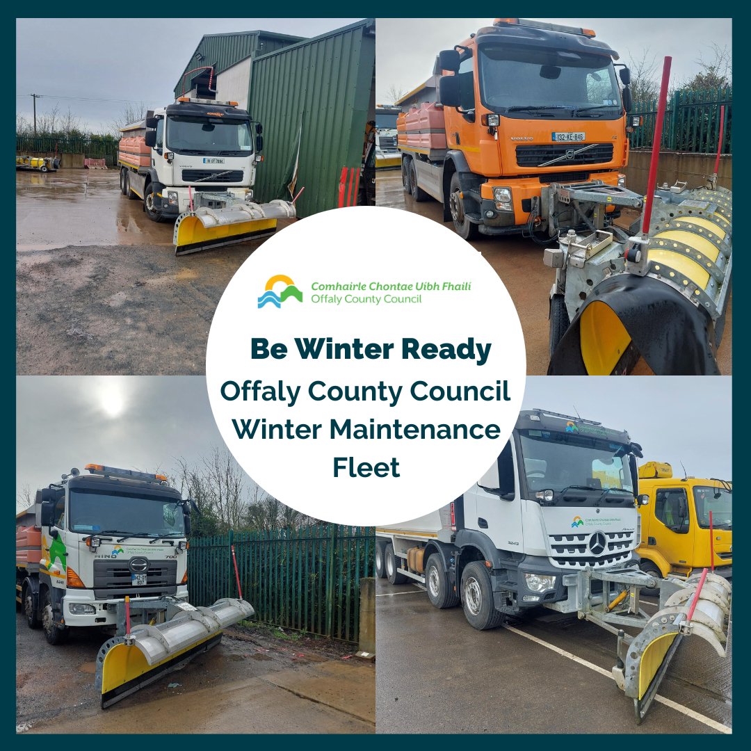 @MetEireann issued a #StatusYellow alert - low temperature/ice warning with very cold day and night temperatures with frost and ice persisting in many areas. #HazardousConditions View #YourCouncil Winter Service Plan (2023-2024): offaly.ie/winter-service… #BeWinterReady