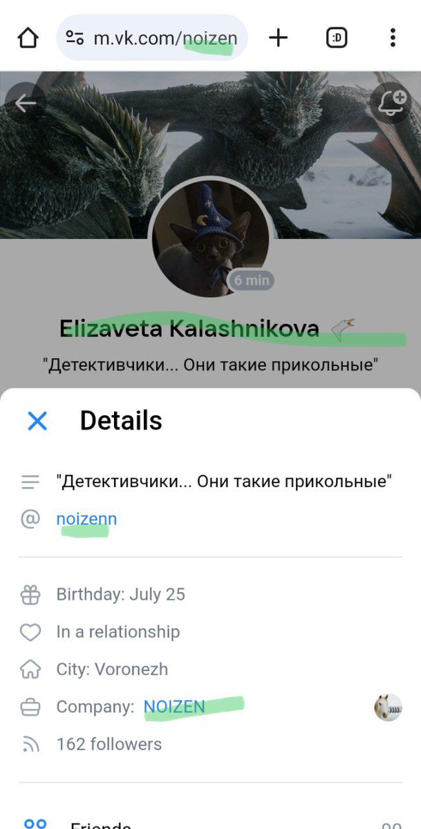 But whaait, ruZZians are good and don't support the war against Ukraine! See? She even has "peace" sign on her page!