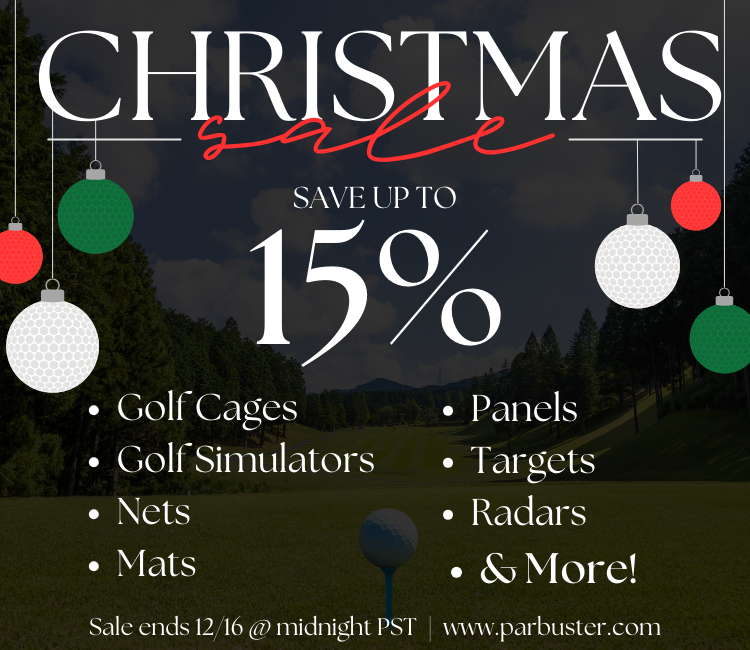 Swing into the season with our Christmas Sale at Parbuster! 🎄🏌🏻
Save up to 15% on top-notch golf cages, simulators, mats, nets, and more. Unwrap the perfect golfing experience this holiday season!
ow.ly/ZxlL50Qeyq4 
#Parbuster #christmassale #golf #golfer #golflife