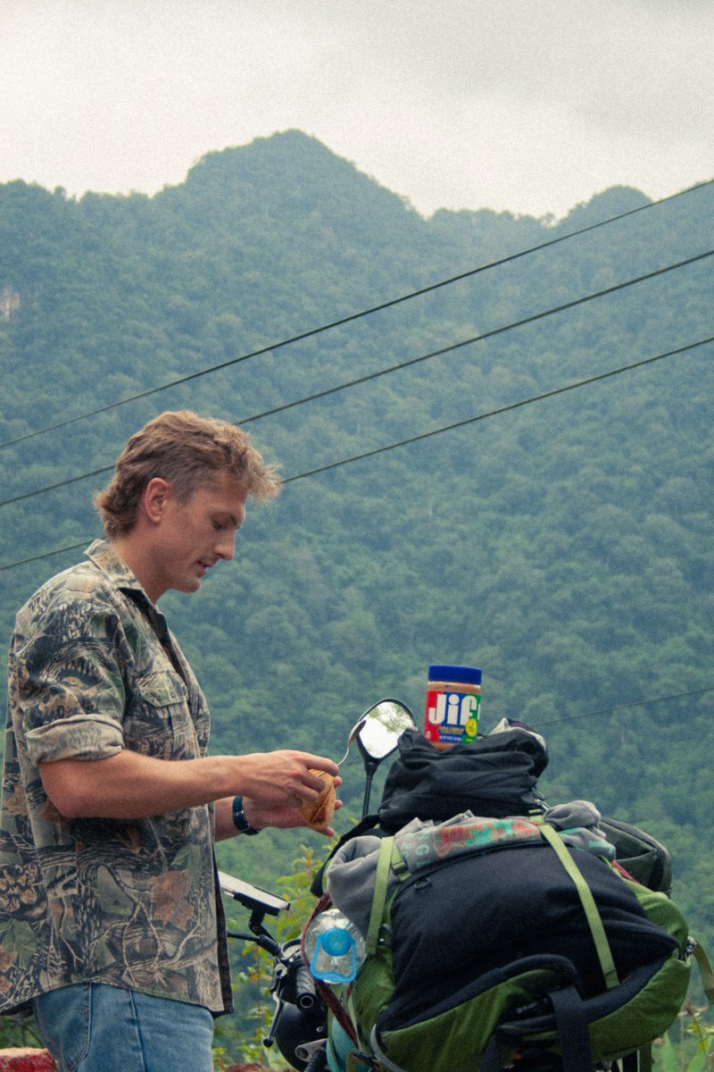 Friday FUN - catching up with our summer staff as they are quite literally all over the world! Program Director, Flynn Erickson, seen here riding his motorbike through Vietnam! Apparently eating PB out of jar without Wilfredo to fix him chicken patties! #campbelknap #seekthejoy