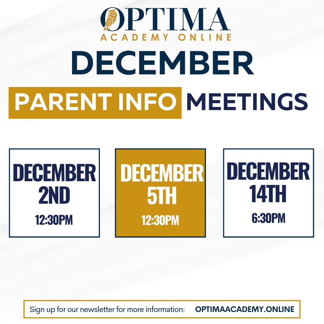 OptimaEd's tweet image. Want to learn more about Optima Academy Online? Come to a parent information session!

Sign up today for our upcoming meetings!
optimaacademy.online/parent-informa…

#VR #OAO #LearnMore #ReadMore #yassprize #edinnovators #innovationeducation #STOPforEducation