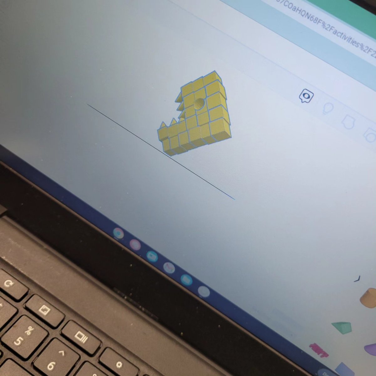 After an AMAZINGLY educational Zoom with the @grayfossilsite, our Developing Fabricators 3D designed their own fossils. Some even had the opportunity to 3D print their designs! 

#VWeLabs