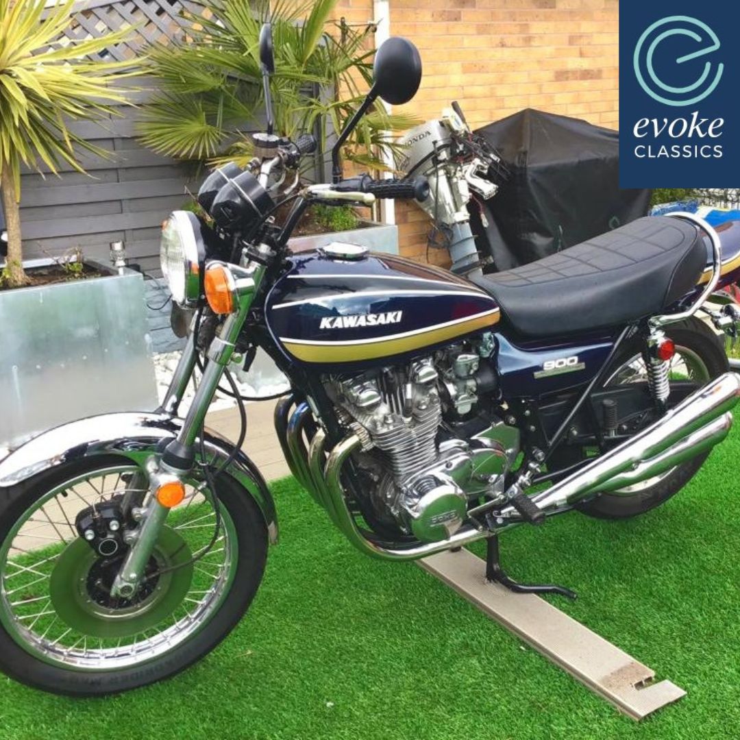 EvokeClassics's tweet photo. LIVE AT AUCTION
1975 Kawasaki Z1B 900
https://t.co/hJoSffhS9A
+ Candy Blue
+ Matching numbers
+ Genuine mileage
+ From a private collection
#KawasakiZ1 #ClassicKawasaki #ClassicMotorcycles https://t.co/SboAYjmERH