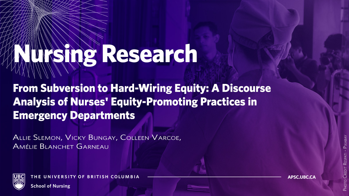 #Nursing_Research | Alumnus @AllieSlemon et al says nurses have a moral imperative & 'immense potential to respond to...inequities through engaging in equity-promoting practices.' @ColleenVarcoe @VickyBungay & Amelie Blanchet Garneau researchgate.net/publication/37…