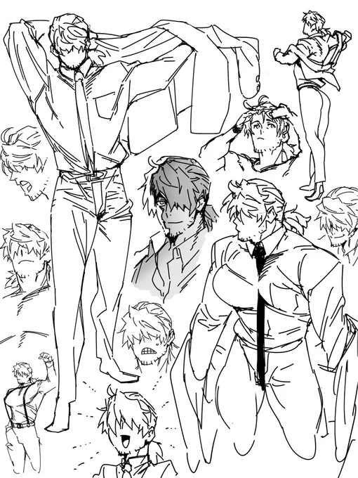 椚さん。好きなものを気の向くままに描いて気分をあげよう企画。