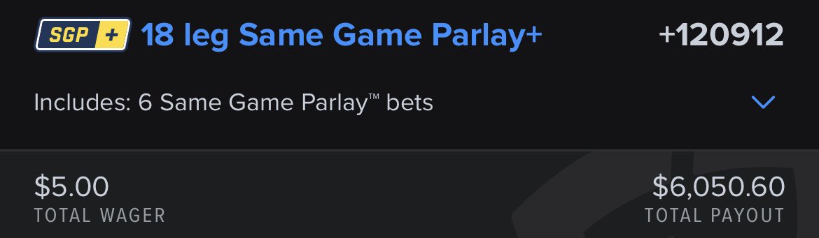 Y’all…… this might be THE. ONE.

I’M IN LOVE!

6 GAMES. 3 PROPS EACH. NOTHING FORCED AND NO DOUBLE DIPPING.

LET TONIGHT BE THE NIGHT!!

1522 likes and RT AND IT’S RELEASED!!! 🫡👨‍🍳❤️