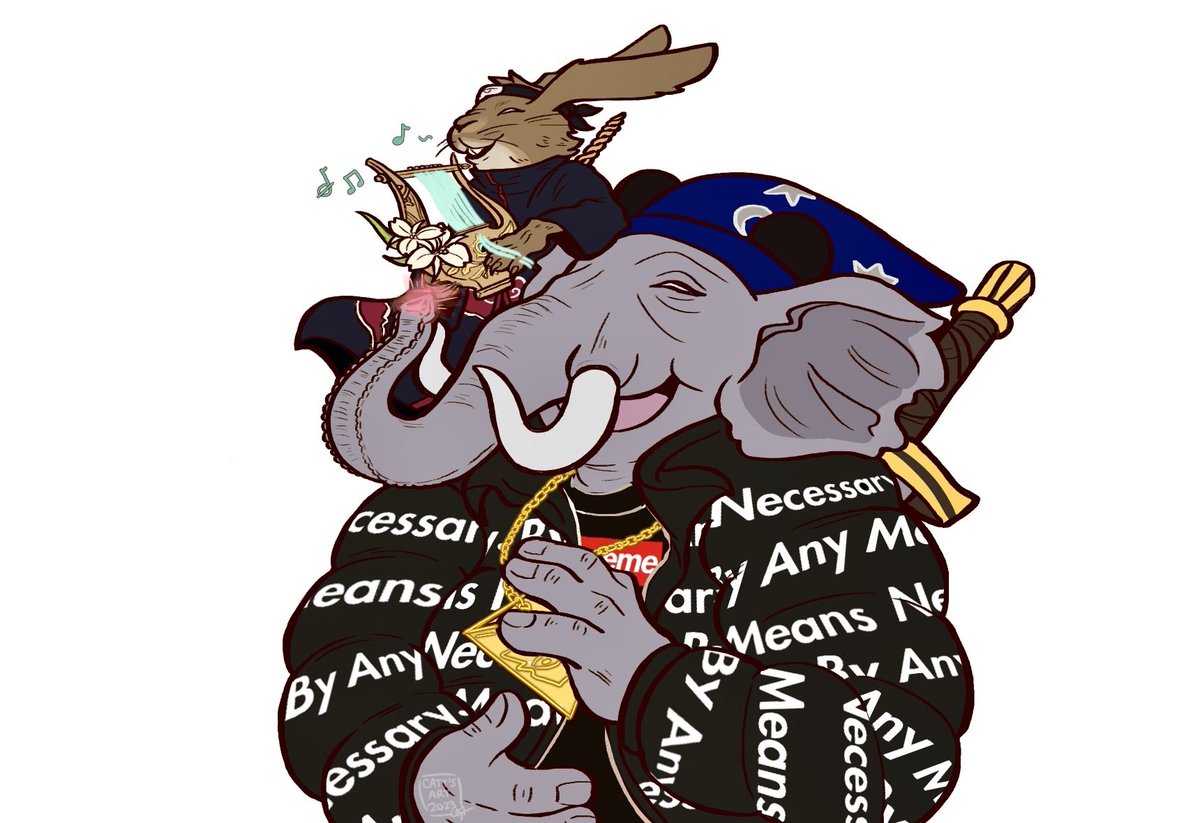 Cattachix's tweet image. Here’s my finished commission from stream! I forgot to upload the final result :&amp;gt;
-
#art #pngtuber #commisionsopen #dnd